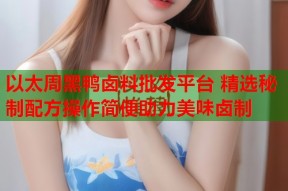 以太周黑鸭卤料批发平台 精选秘制配方操作简便助力美味卤制